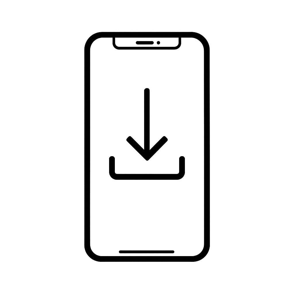 アプリダウンロードのアイコン